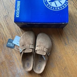 Birkenstock Boston Clogs Suede 38